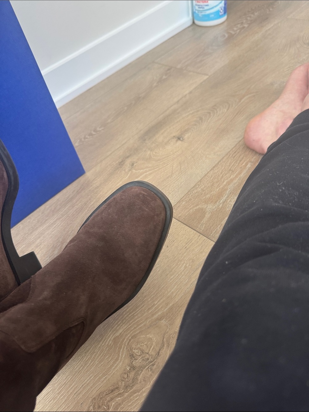 Stuart Weitzman KAIA KNEE-HIGH SUEDE HICKORY Brown Boots - Picture 12 of 12